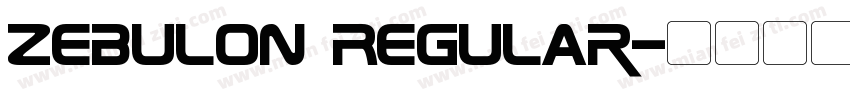 Zebulon Regular字体转换